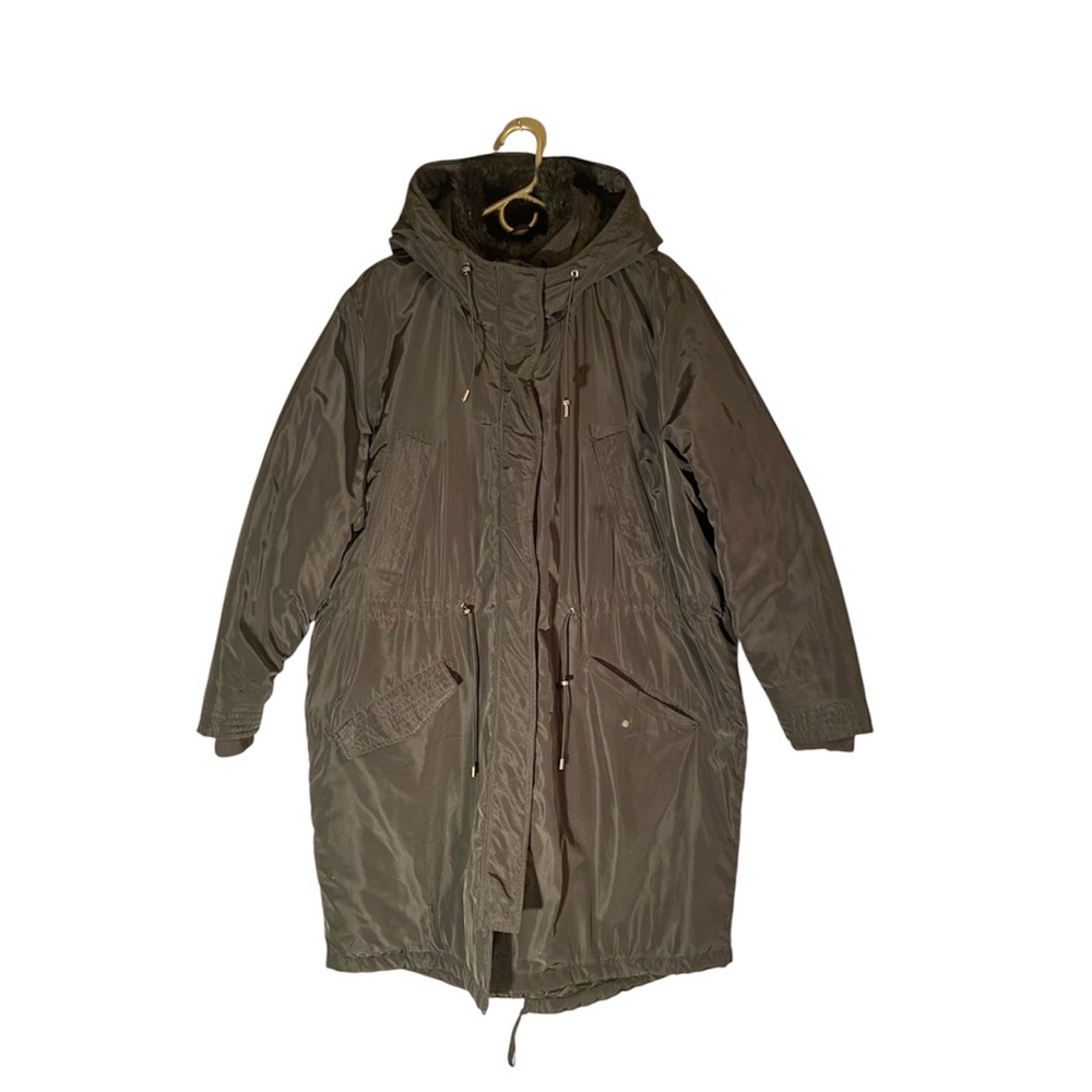 H&M Olive Utility Jacket with Hood